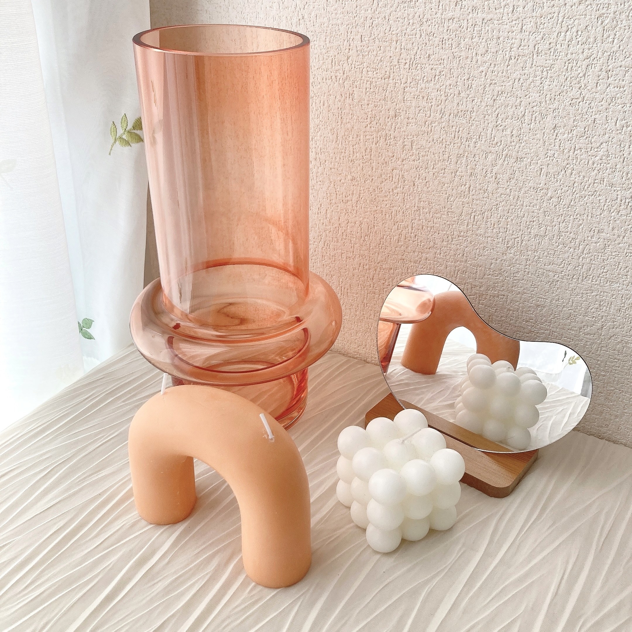 Francfranc（フランフラン）のオススメのフラワーベース「リングフラワーベース M オレンジ」