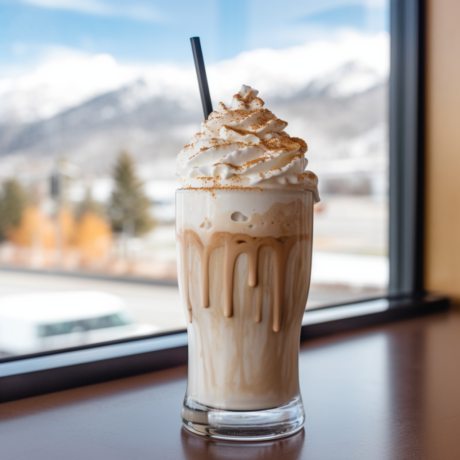 Colorado's mountain peak iced cocoa