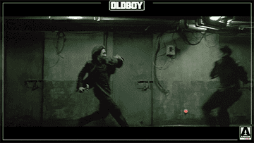 GIF of people fighting in &quot;Oldboy&quot;