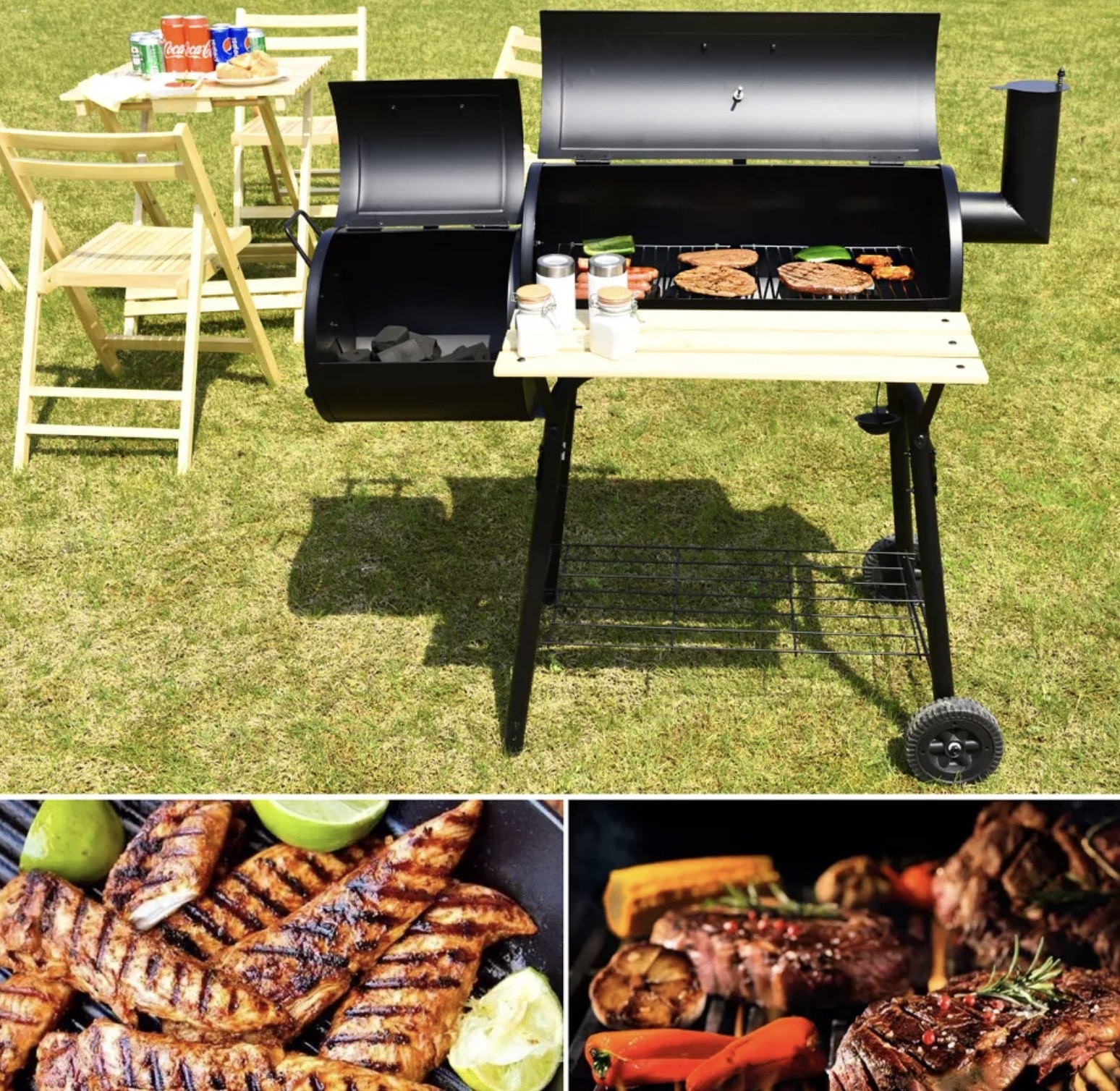 the grill and smoker combination