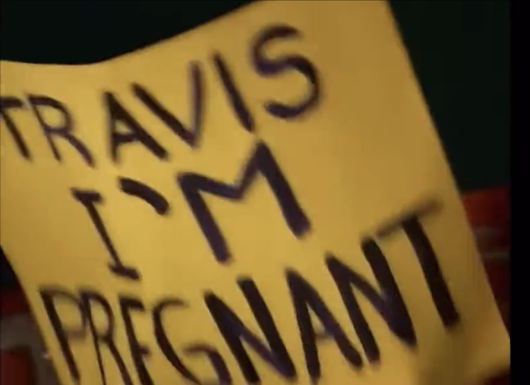 sign in the music video