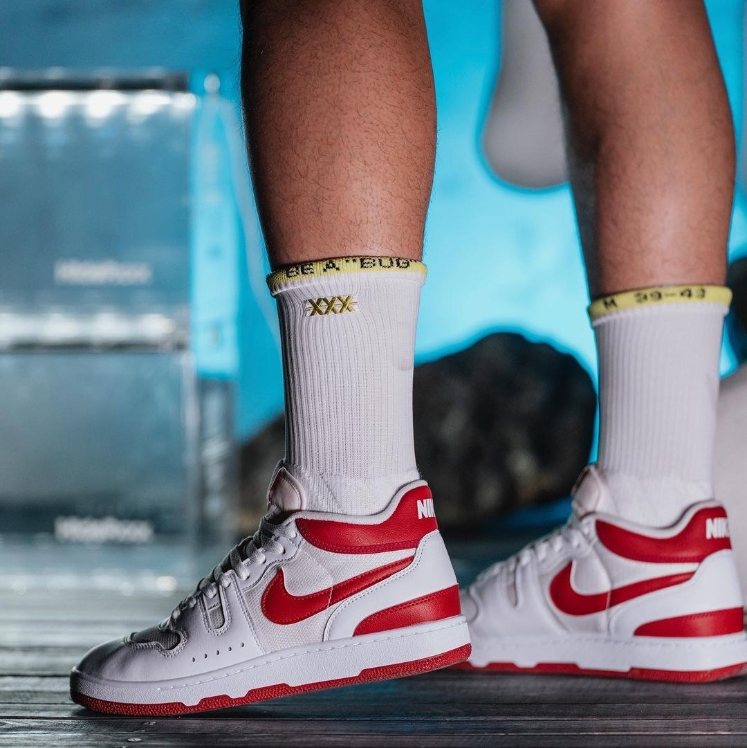Nike Mac Attack Red Crush Release Date FB8938-100 On-Foot Close