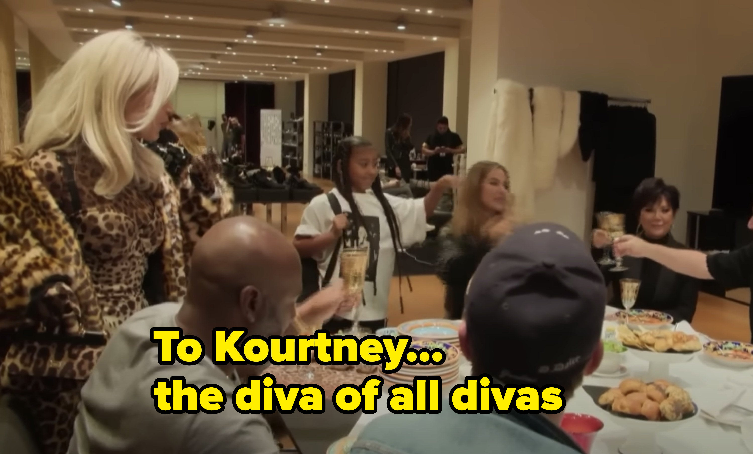 &quot;To Kourtney... the diva of all divas&quot;