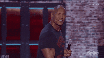Dwayne &#x27;The Rock&#x27; Johnson saying &quot;There&#x27;s nothing in my brain&quot;