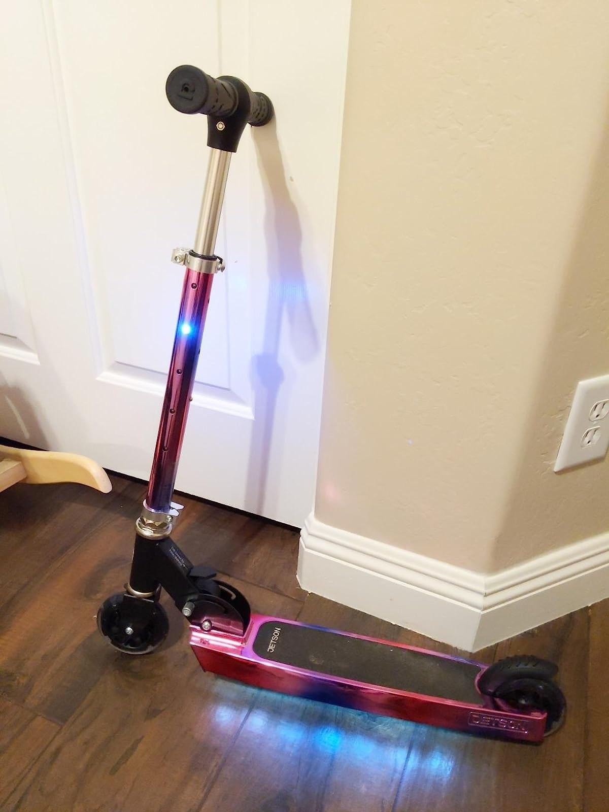 A light up scooter