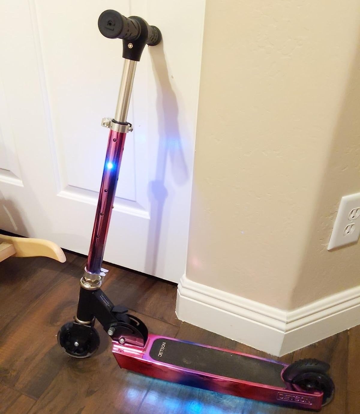 A light up scooter