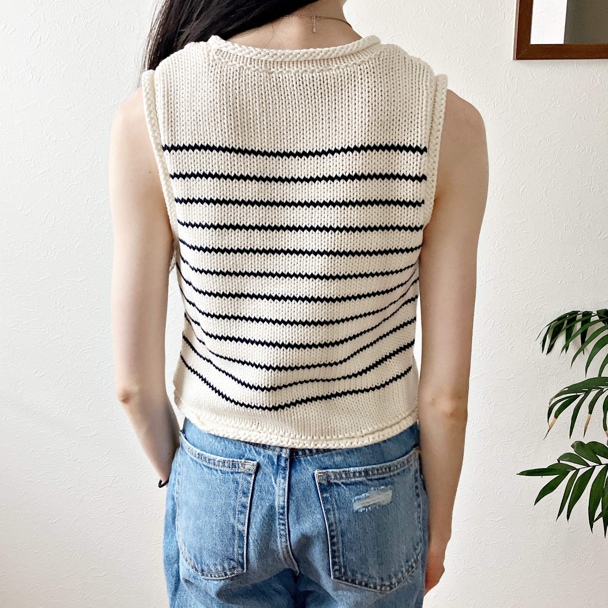 ZARA - ZARA ザラ ストライプ ニット トップス Sの通販 by