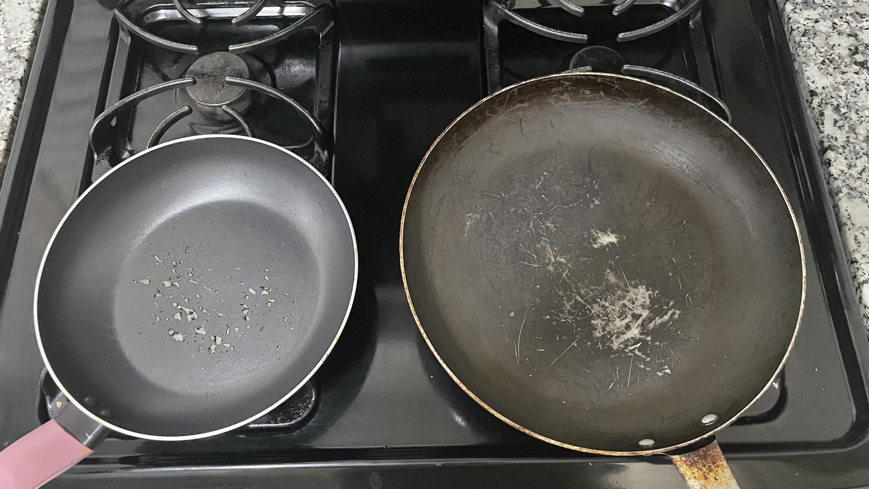scratched up pans