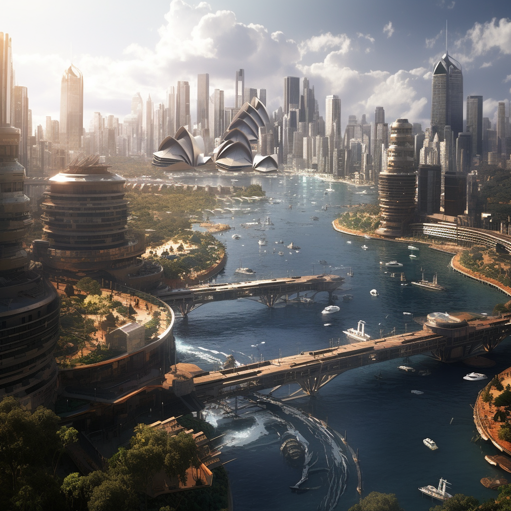 Sydney, Australia in the future, according to AI
