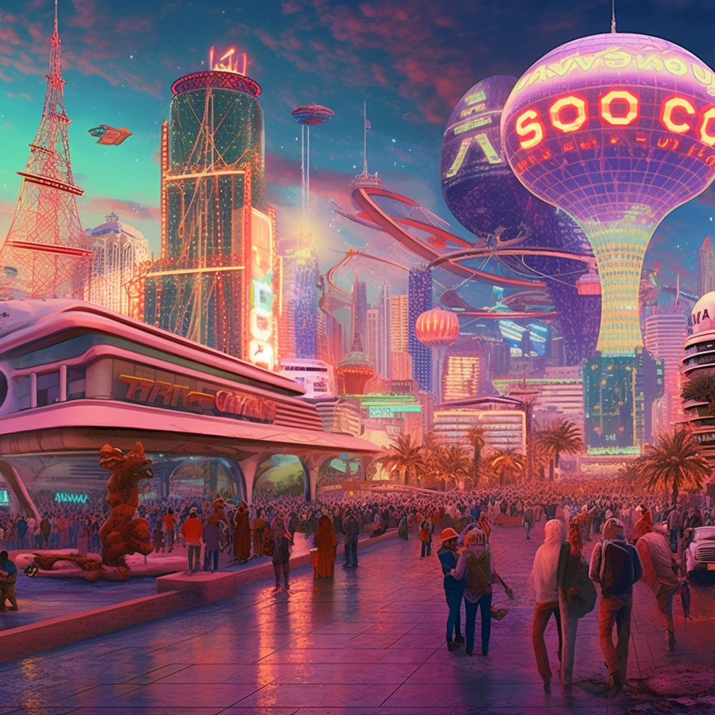 AI rendering of Vegas in the future