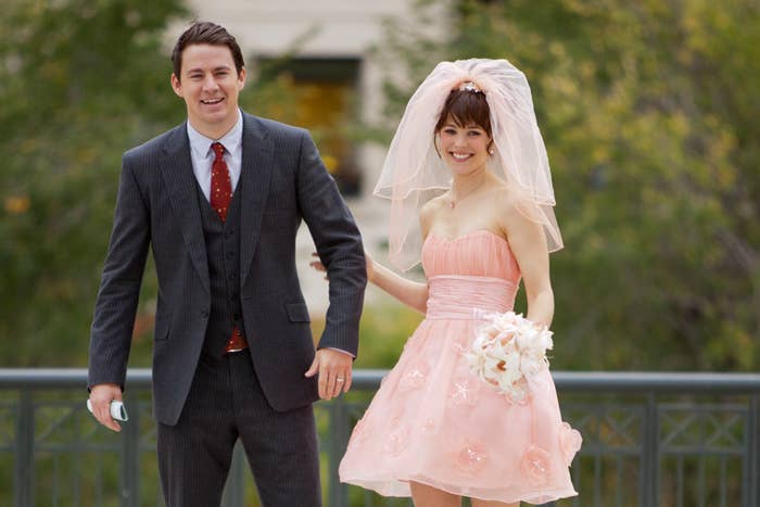 Channing Tatum and Rachel McAdams dressed up to get married in The Vow