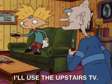 arnold saying i&#x27;ll use the upstairs tv on hey arnold