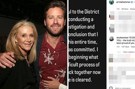 Armie's post comes after the Los Angeles County district attorney’s office concluded that he will face no criminal charges.