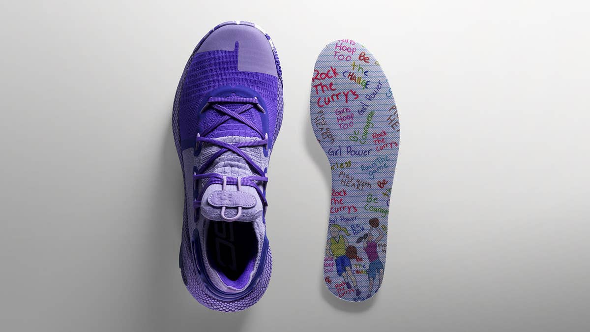 Stephen Curry's 'United We Win' Under Armour Curry 6 for International Women's Day was designed with the help of 9-year old fan Riley Morrison.