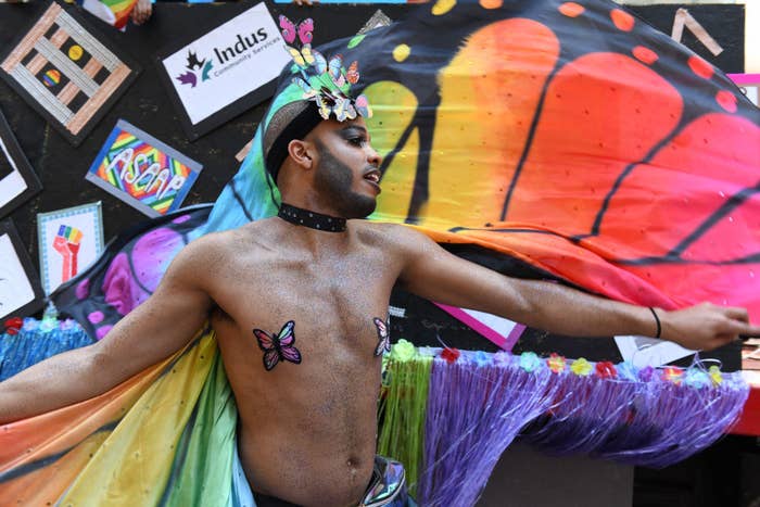 person at pride