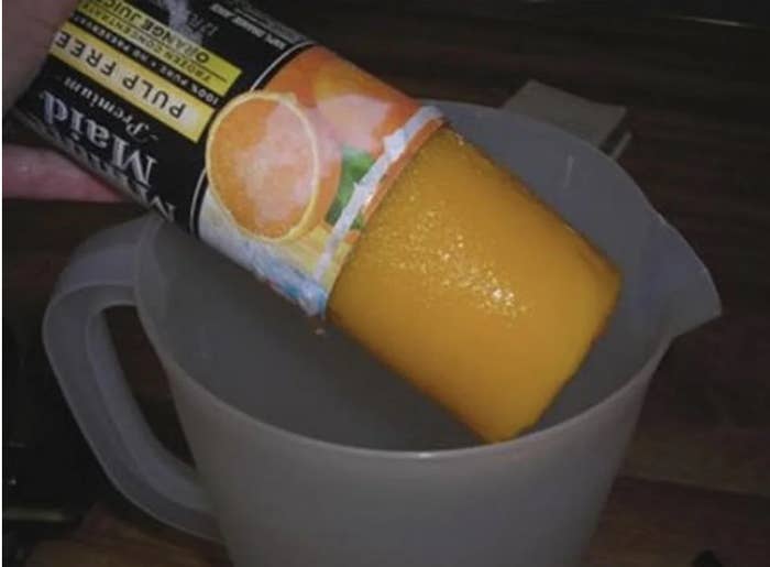 Frozen Minute Maid juice