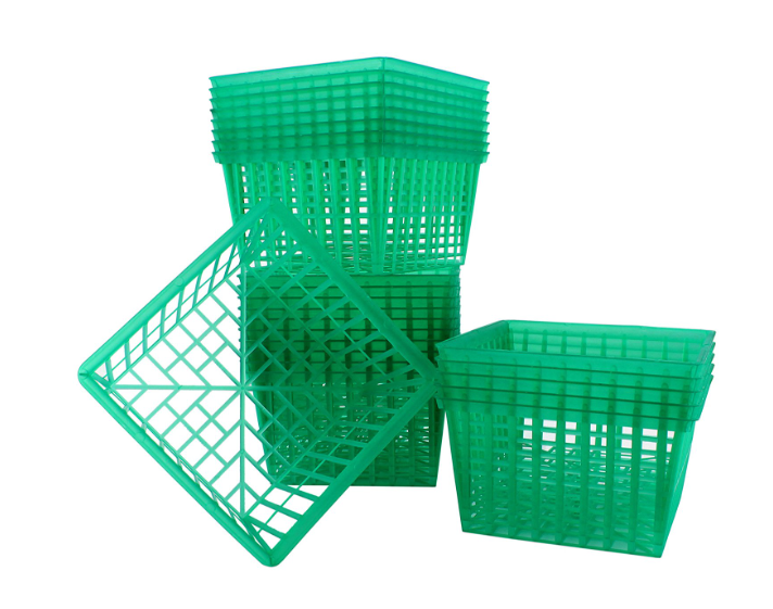 Green baskets