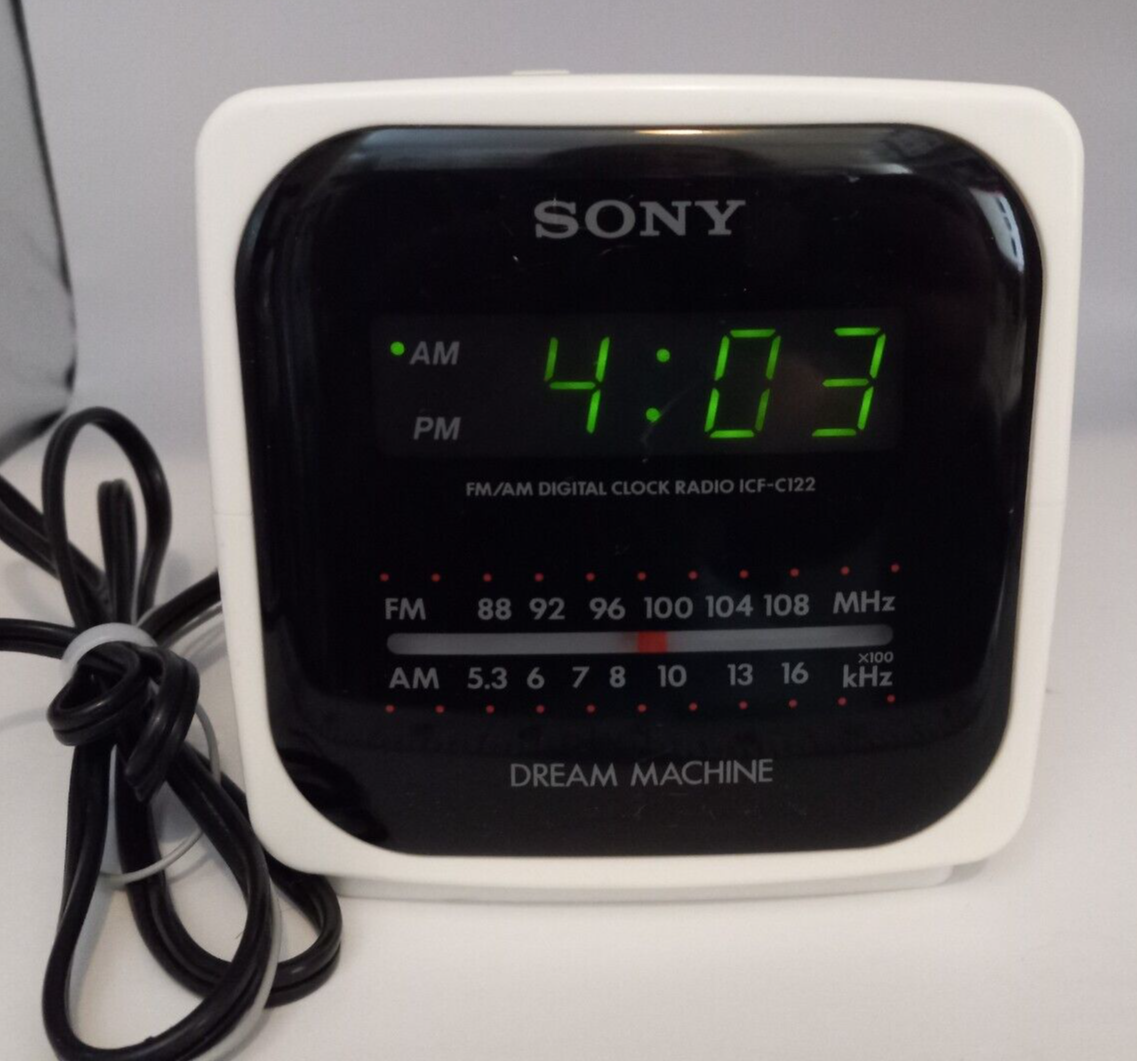 A Sony alarm clock
