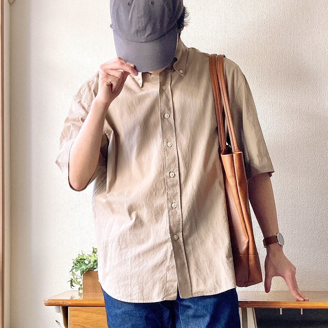 UNIQLO（ユニクロ）のおすすめメンズアイテム「オーバーサイズシャツ（半袖）」