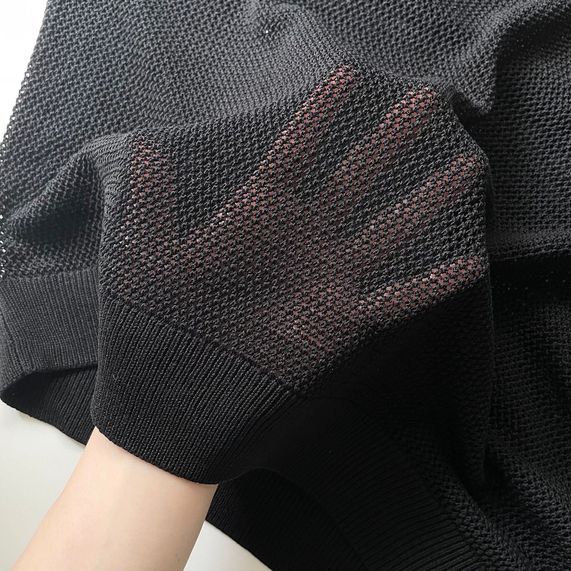 GU（ジーユー）のおすすめのメンズアイテム「メッシュニットスキッパーポロシャツ（5分袖）」