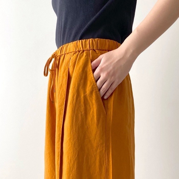 GU（ジーユー）のおすすめアイテム「リネンブレンドプルオンパンツ（丈標準70.0～74.0cm）（セットアップ可能）」