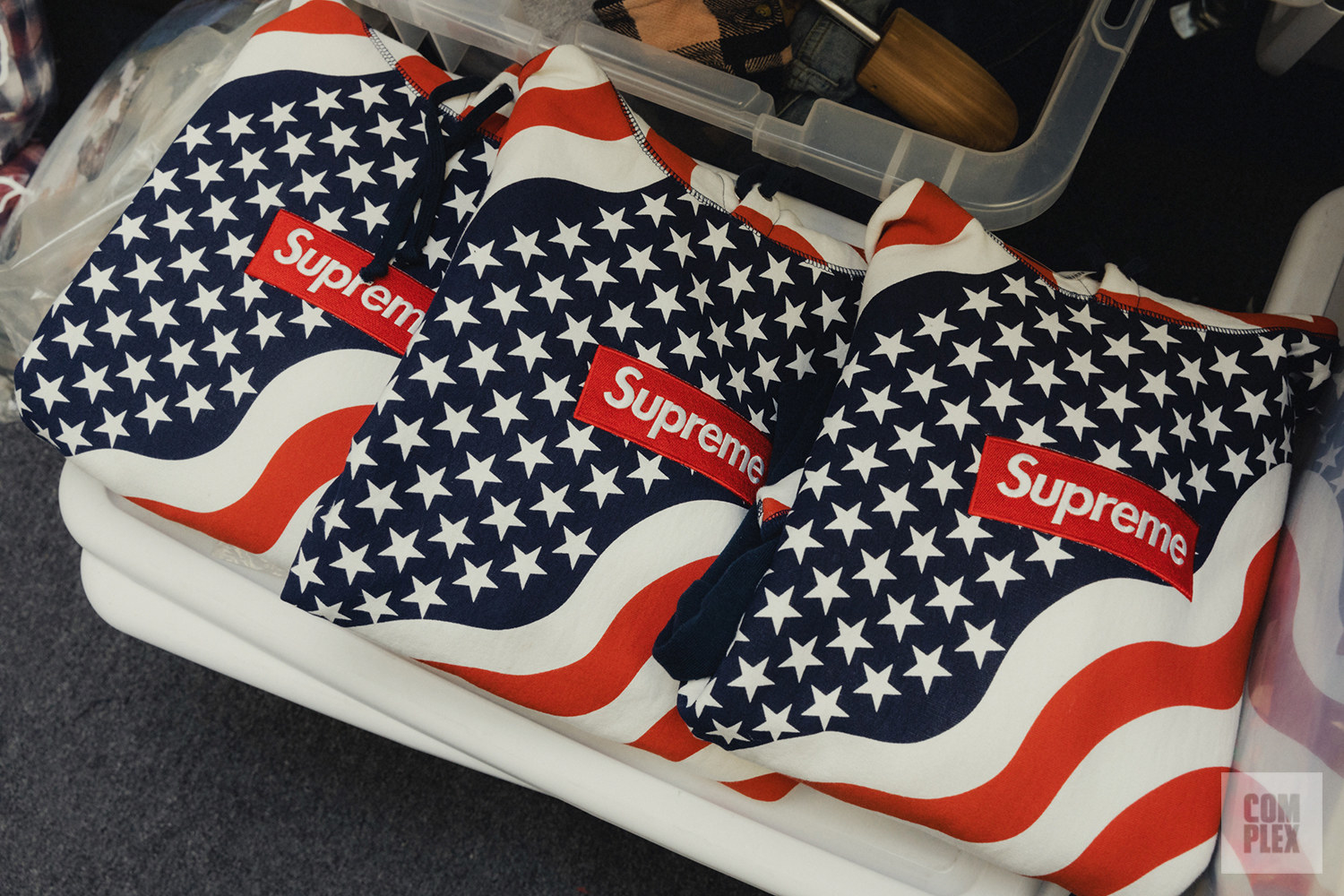 Supreme FW 14 American Flag Box Logos Photo by Julian Berman
