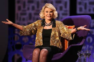 Joan Rivers onstage during Comedy Central's "Roast of Joan Rivers"