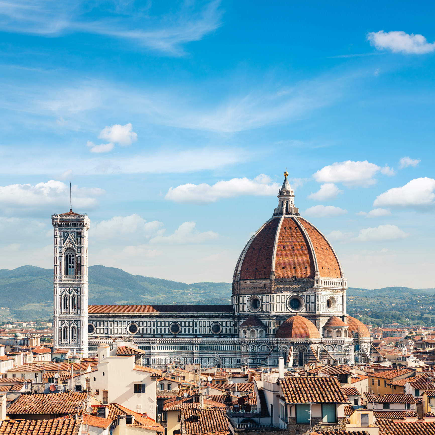 View of the Duomo cathedral from Piazzale Michelangelo