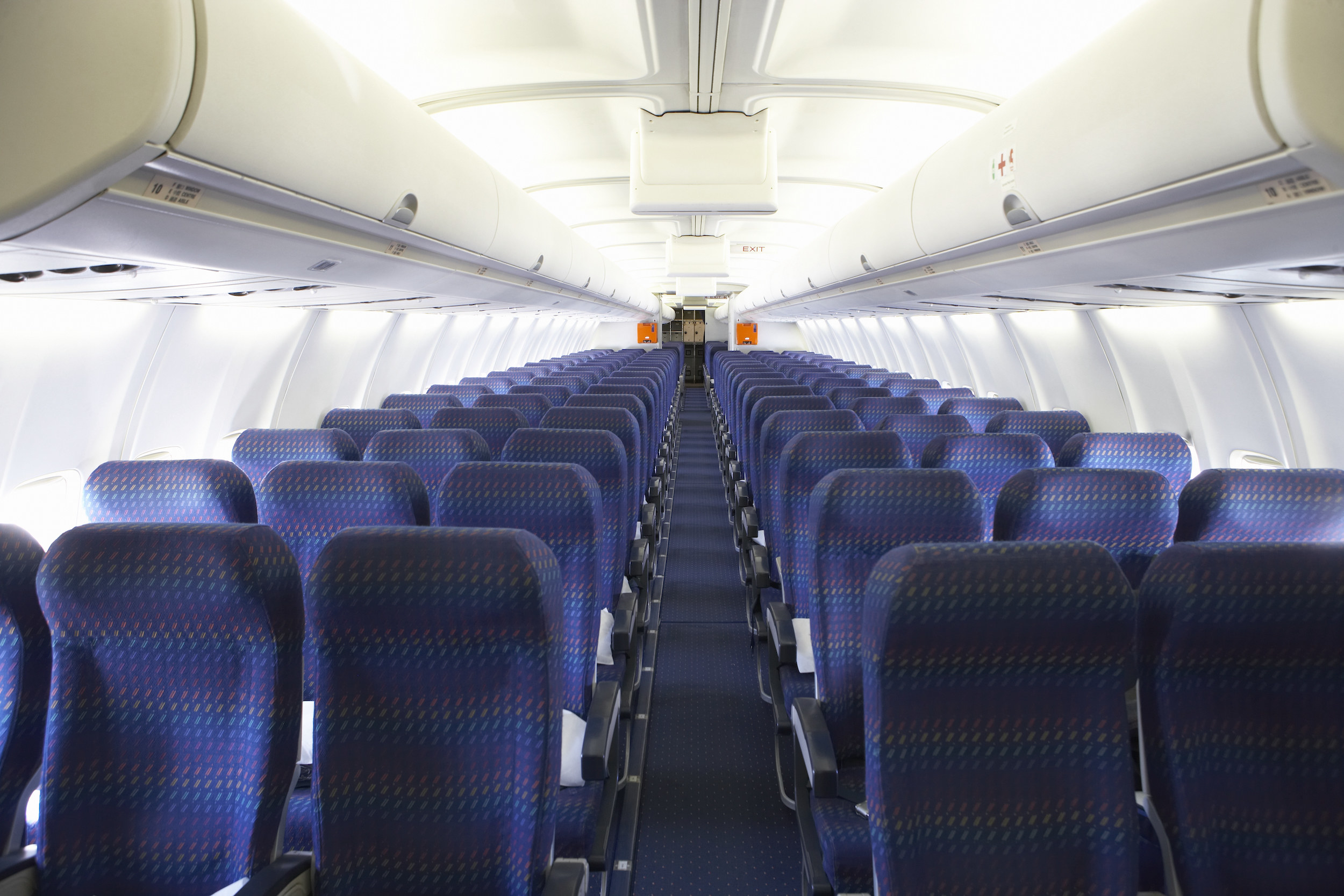 empty seats on a plane