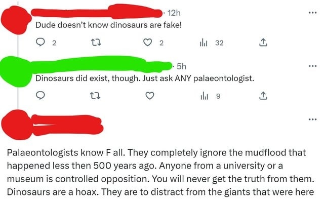 "They are to distract from the giants that were here"