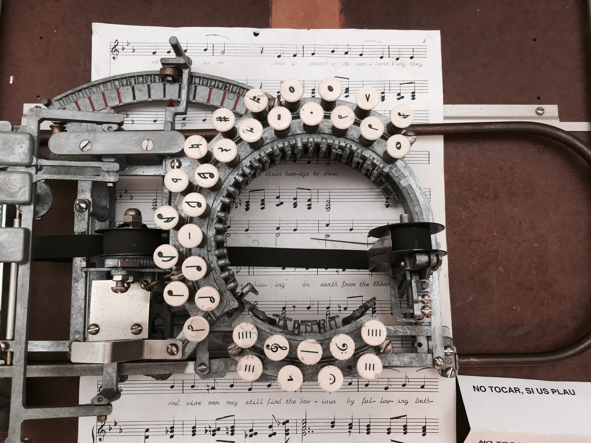 A musical typewriter