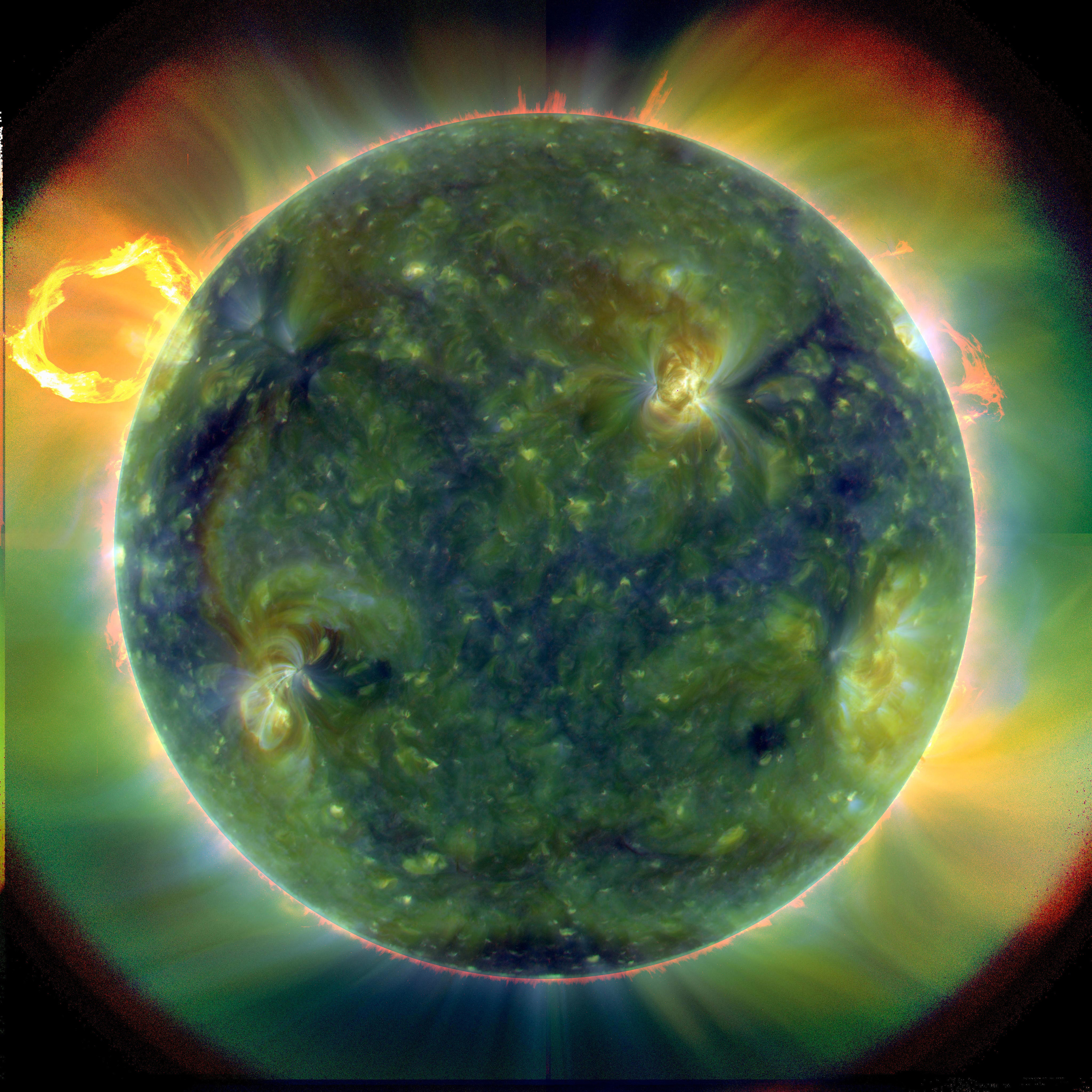 Ultraviolet image of the sun