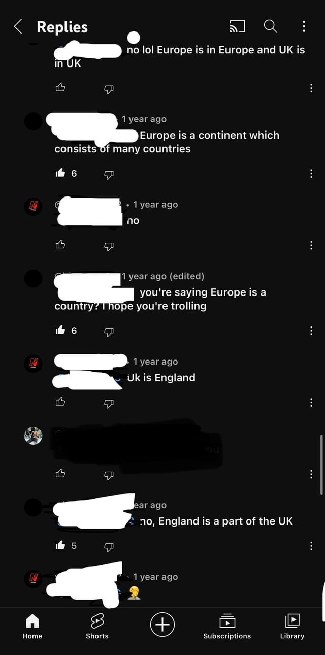 &quot;no, England is part of the UK&quot;