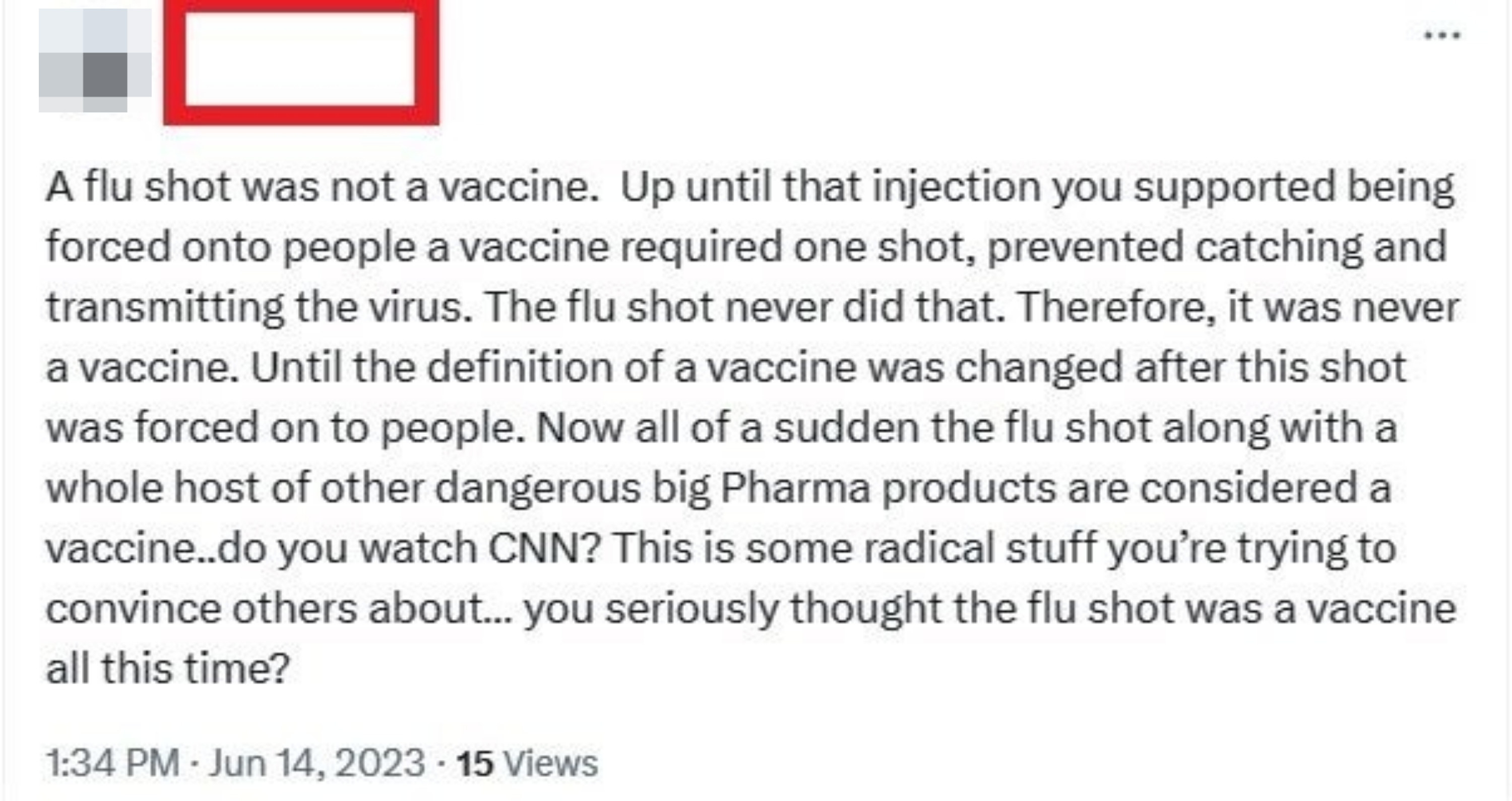 &quot;... you seriously thought the flu shot was a vaccine all this time?&quot;