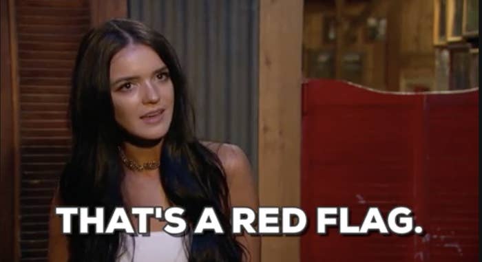 a person saying, &quot;that&#x27;s a red flag&quot;