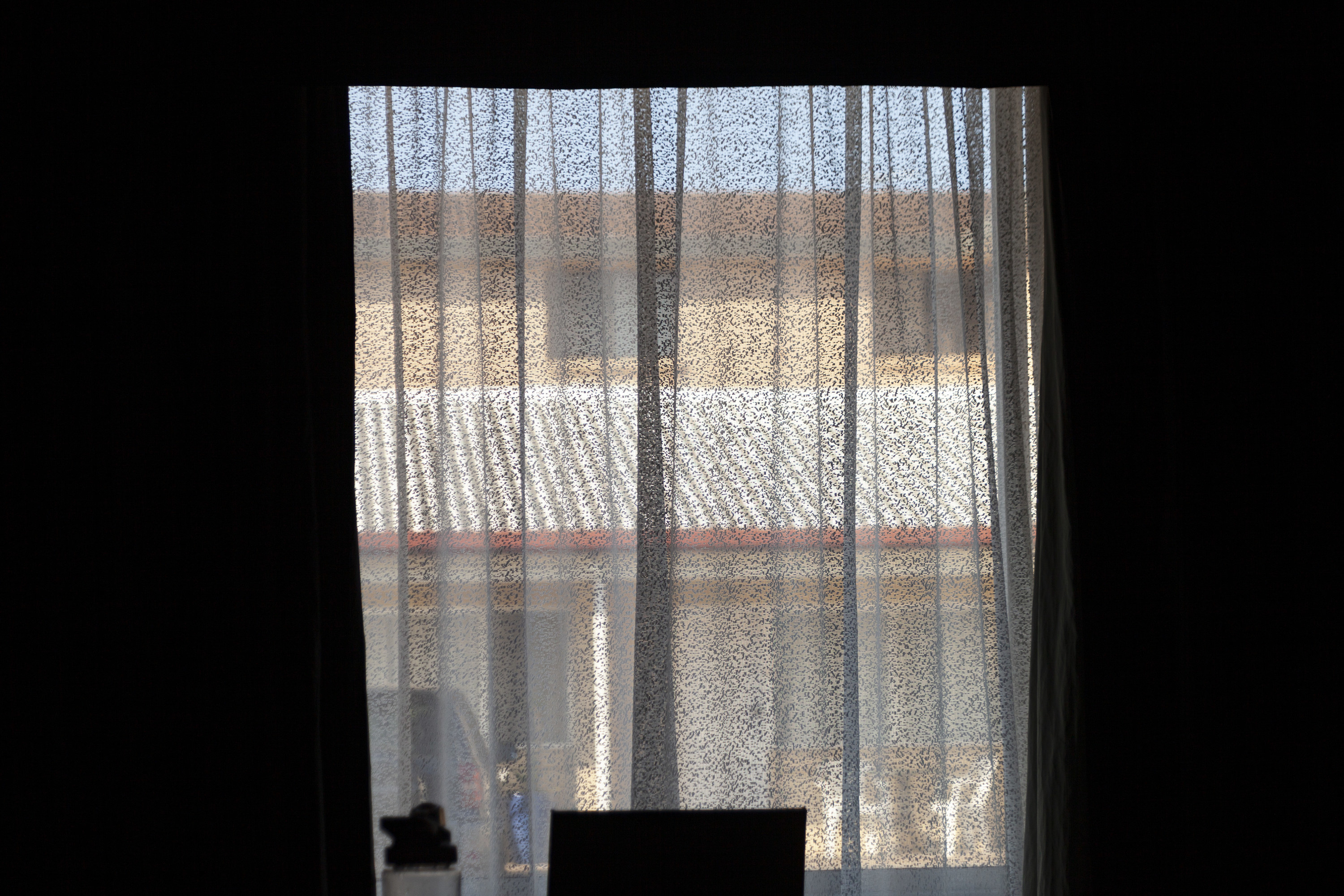 motel window