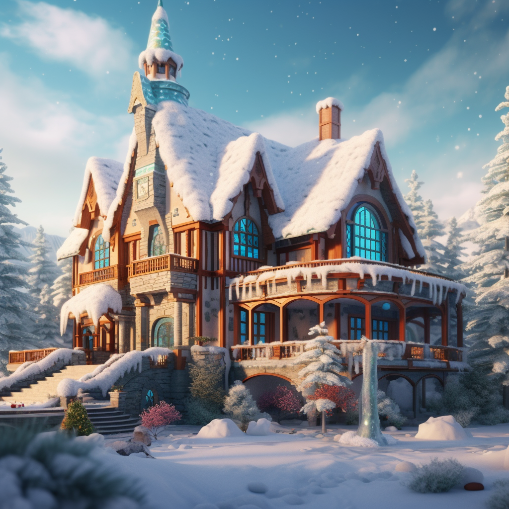 An AI house inspired by &quot;Frozen&quot;