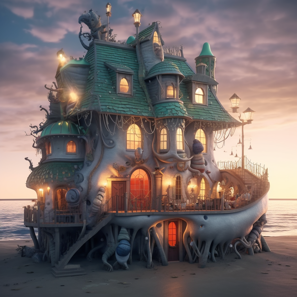 A home on the beach, inspired by &quot;The Little Mermaid&quot;