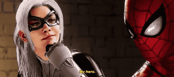 Black Cat attempts to flirt with Spider-Man