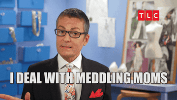 randy from say yes to the dress saying &quot;i deal with meddling moms in my sleep&quot;