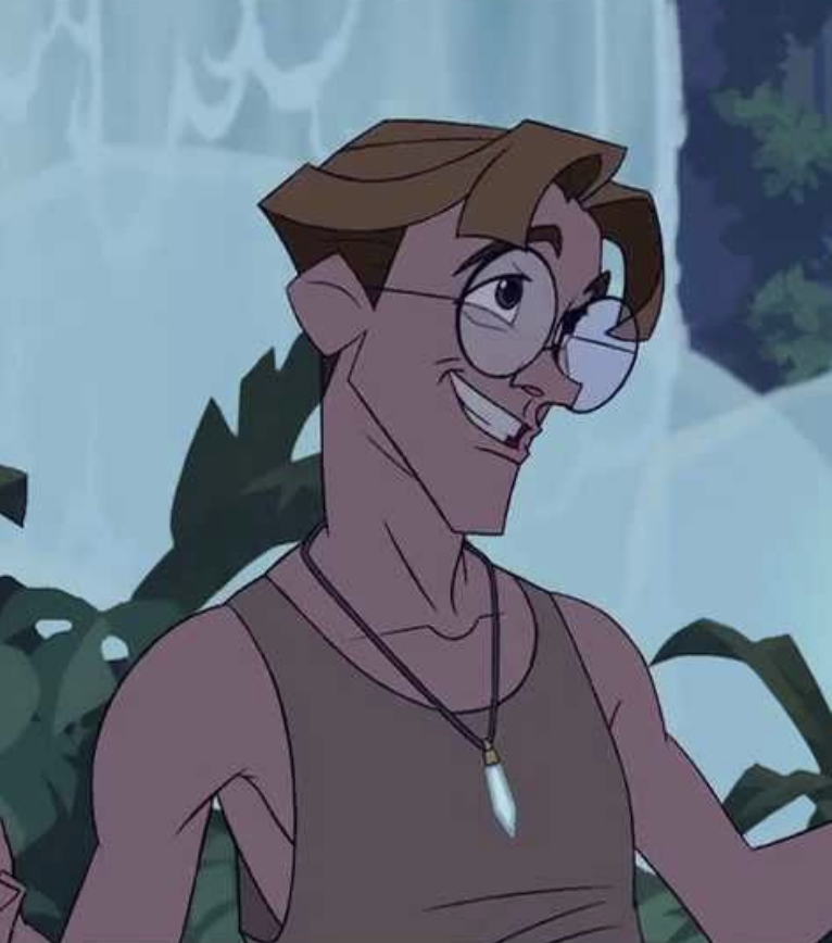 Milo in his signature glasses in Atlantis
