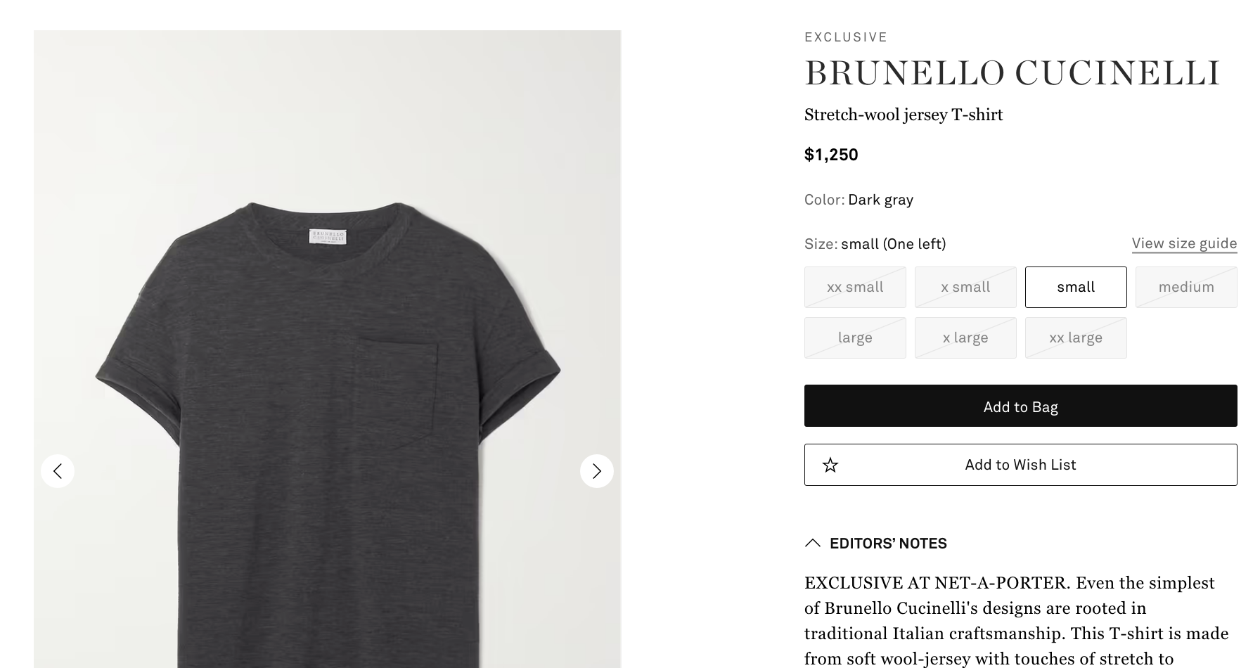 designer tee for over 1,000 dollars