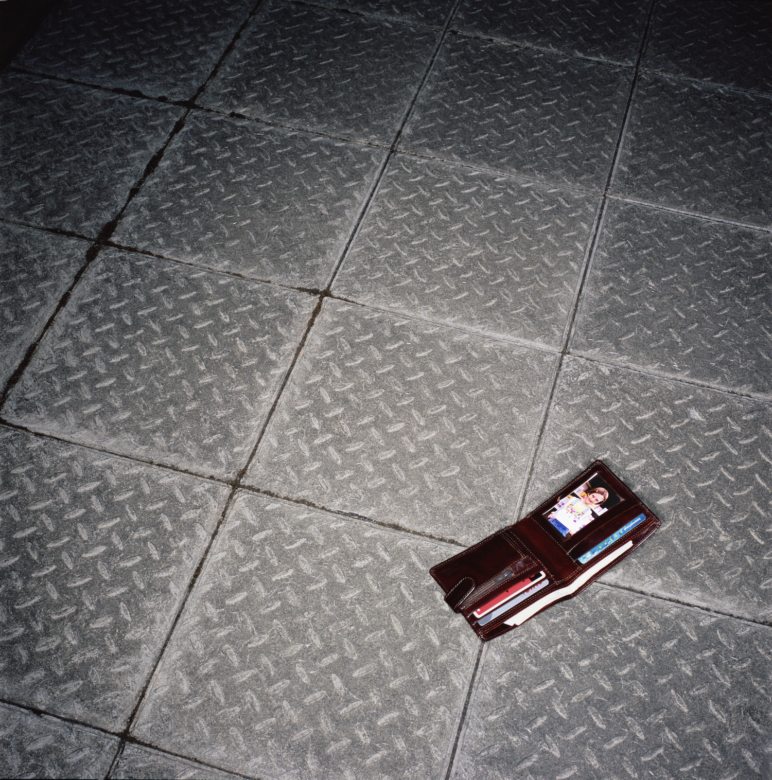 A wallet on the floor