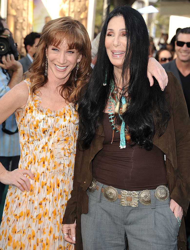kathy with her arm around cher