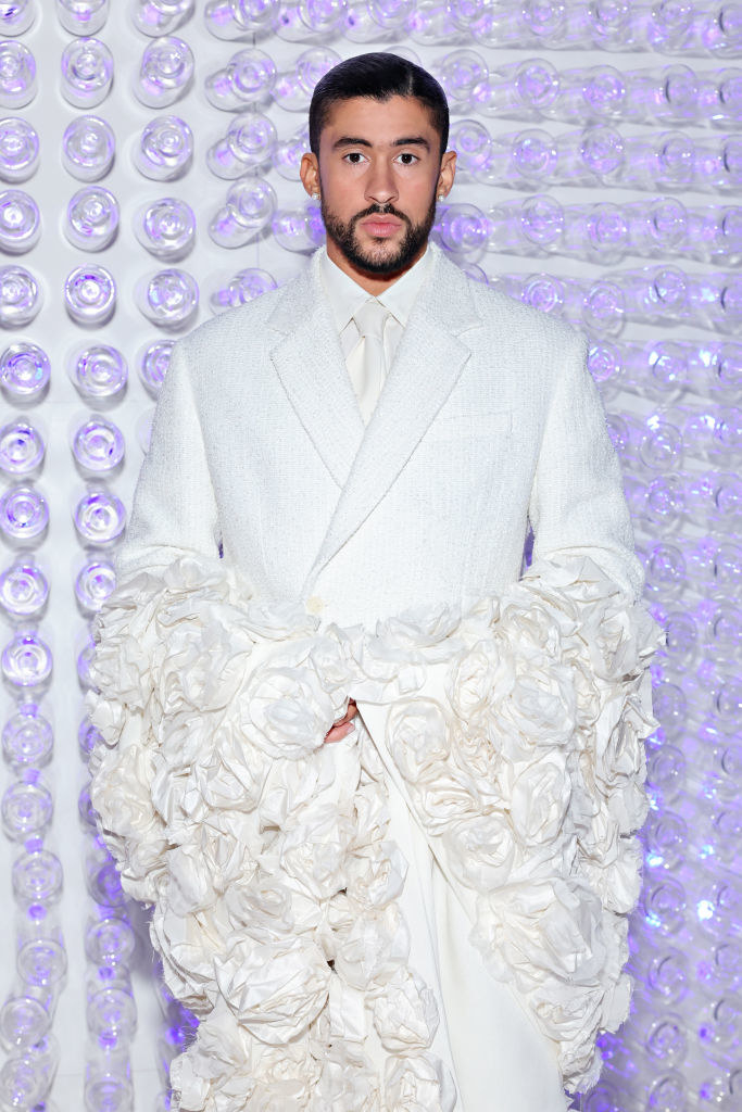 closeup of bad bunny