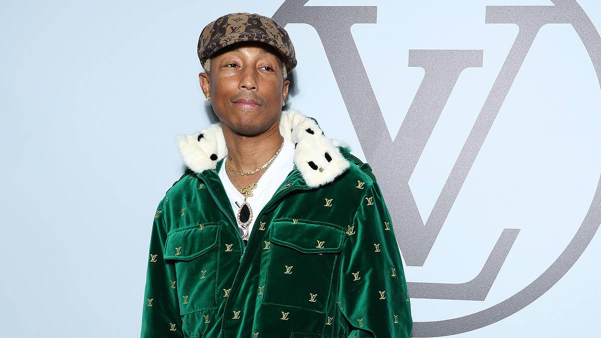 Pharrell made the comment when Swizz Beatz offered congratulations following his debut show as the Louis Vuitton men's creative director.
