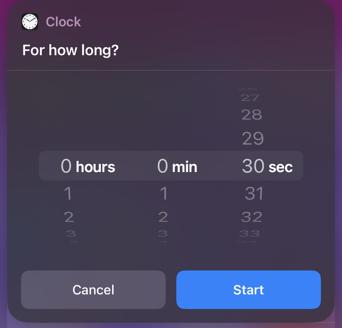 A screencap of the stopwatch timer
