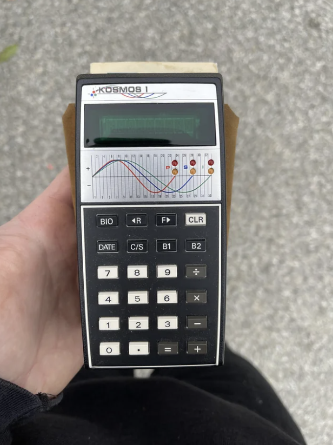 An old hand calculator
