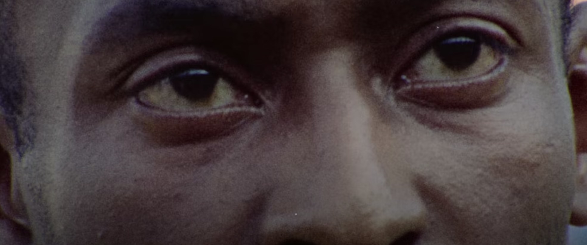 a close up of Pele&#x27;s eyes