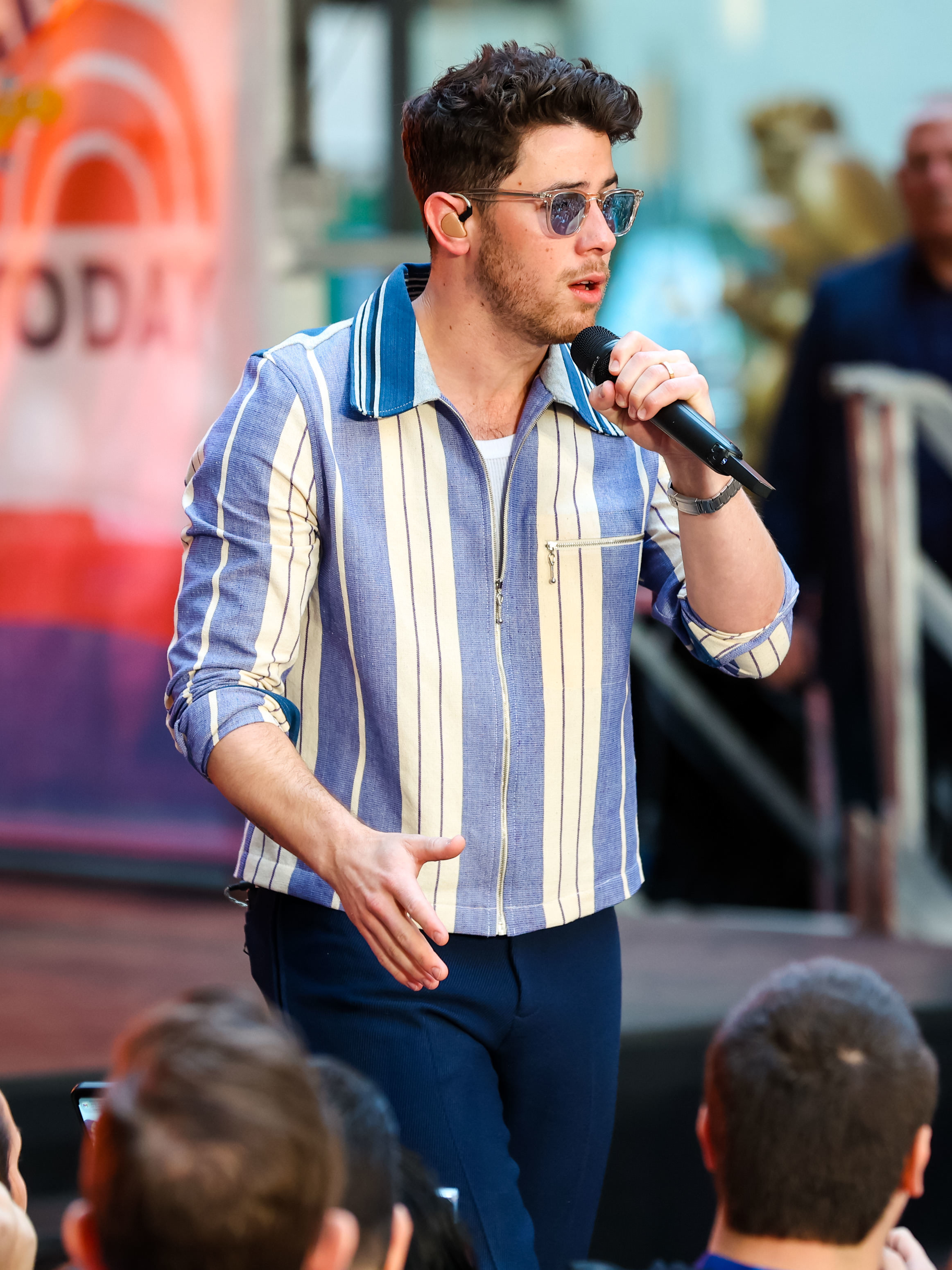 Nick performing